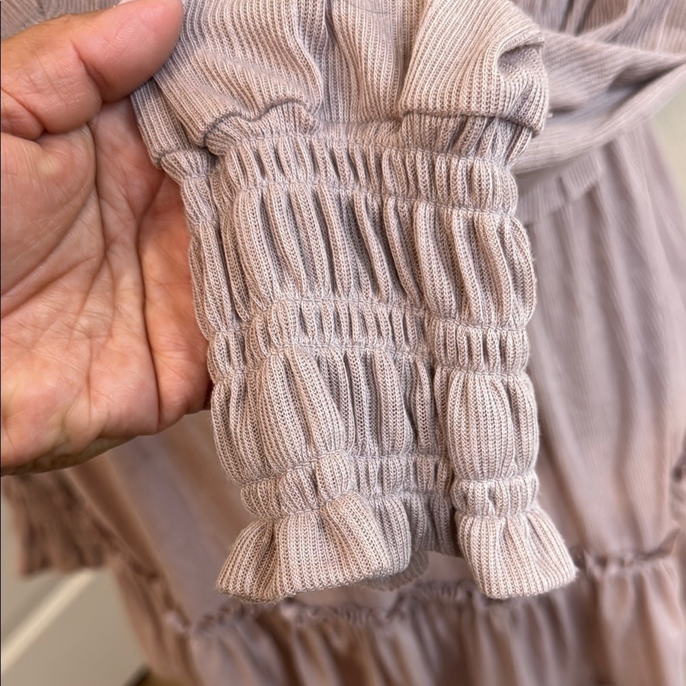 Pink Smocked Ruffled Blouse - Picture 4 of 8